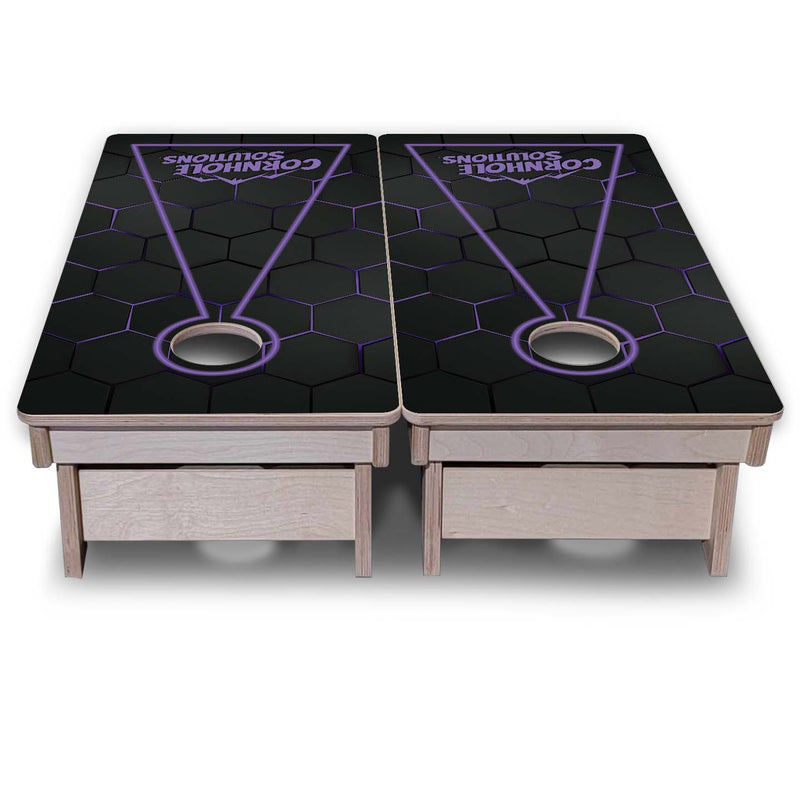 Vacation Cornhole Boards - Neon Nightfall