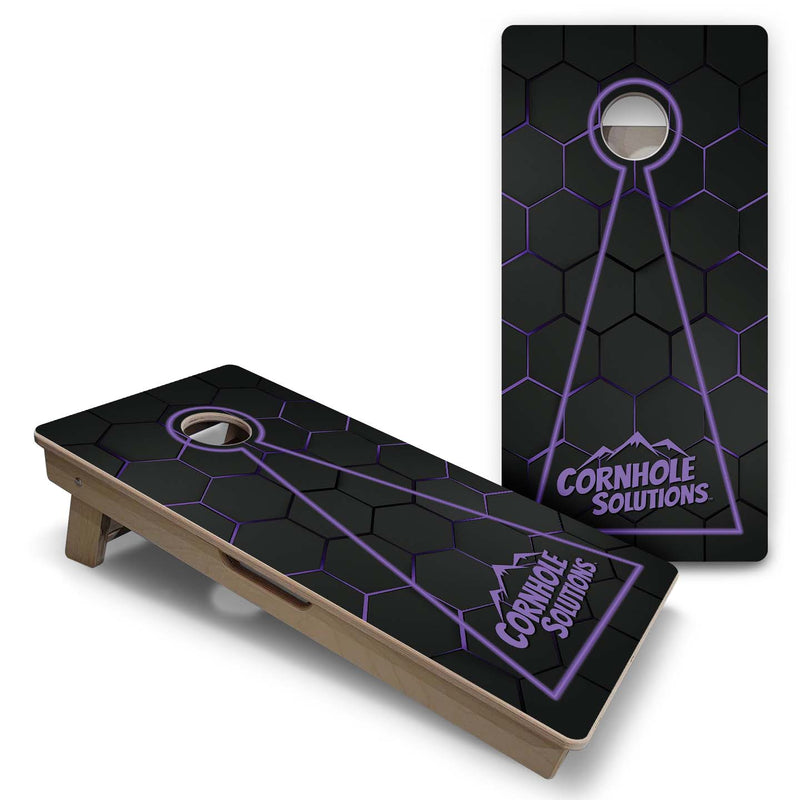 Vacation Cornhole Boards - Neon Nightfall