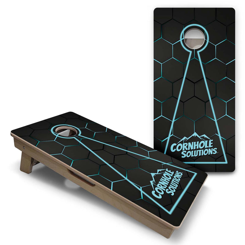 Vacation Cornhole Boards - Neon Nightfall