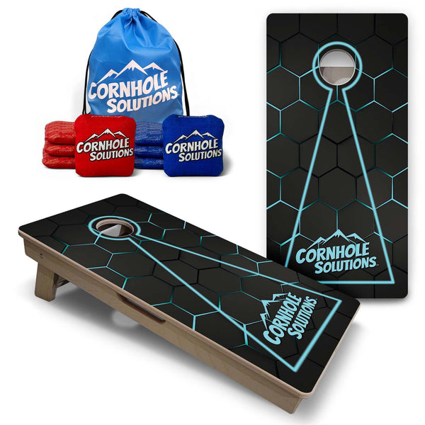 Vacation Cornhole Boards - Neon Nightfall