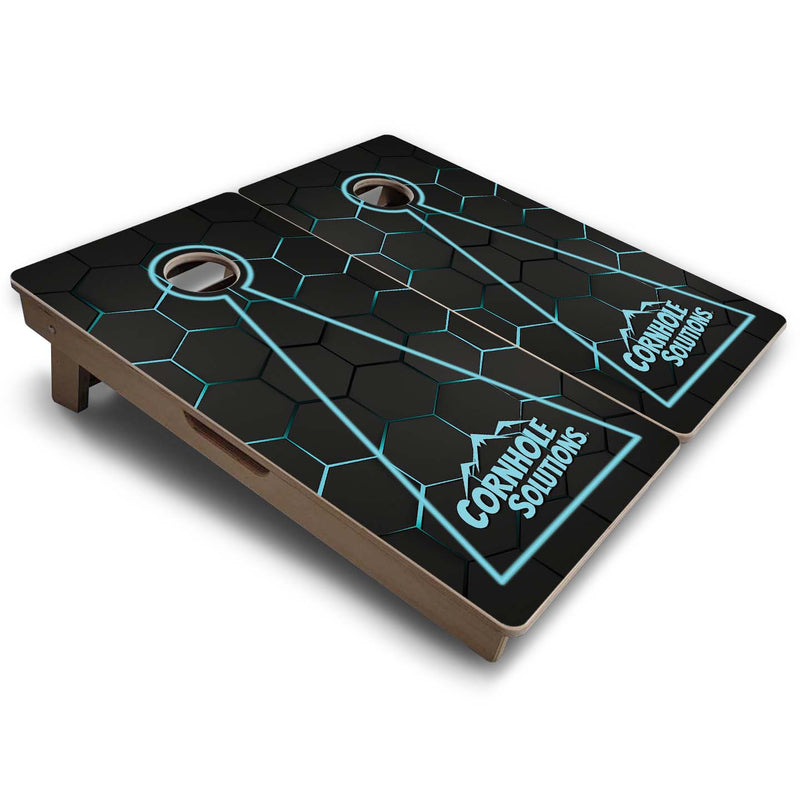Vacation Cornhole Boards - Neon Nightfall
