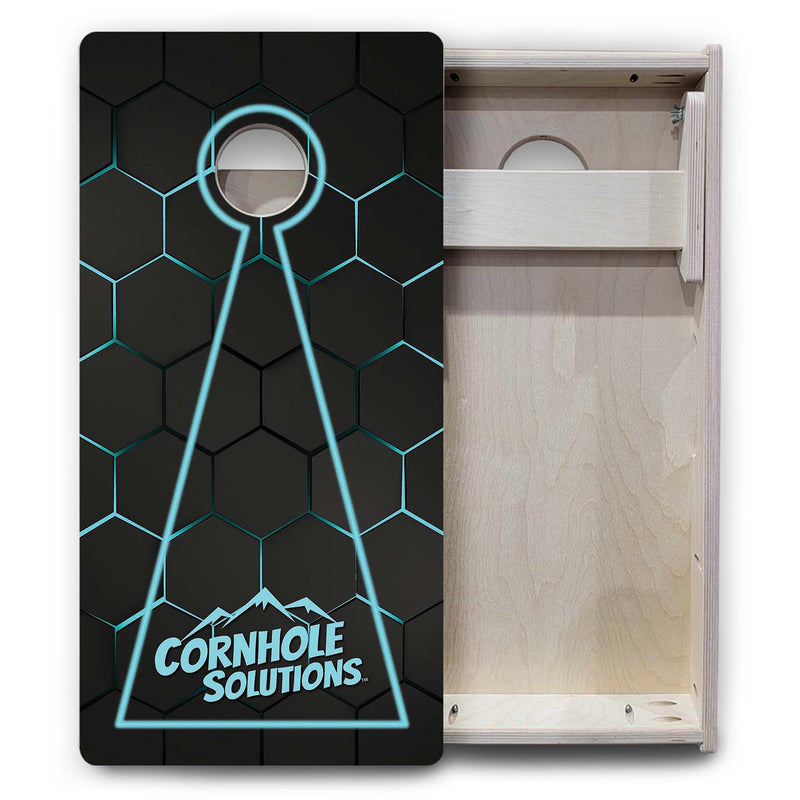 Vacation Cornhole Boards - Neon Nightfall