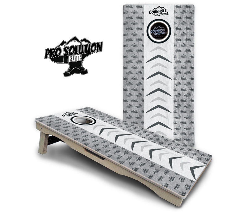 Pro Solution Elite - CS Runway Design Options - Professional Tournament Cornhole Boards 3/4" Baltic Birch - Zero Bounce Zero Movement Vertical Interlocking Braces for Extra Weight & Stability +Double Thick Legs +Airmail Blocker