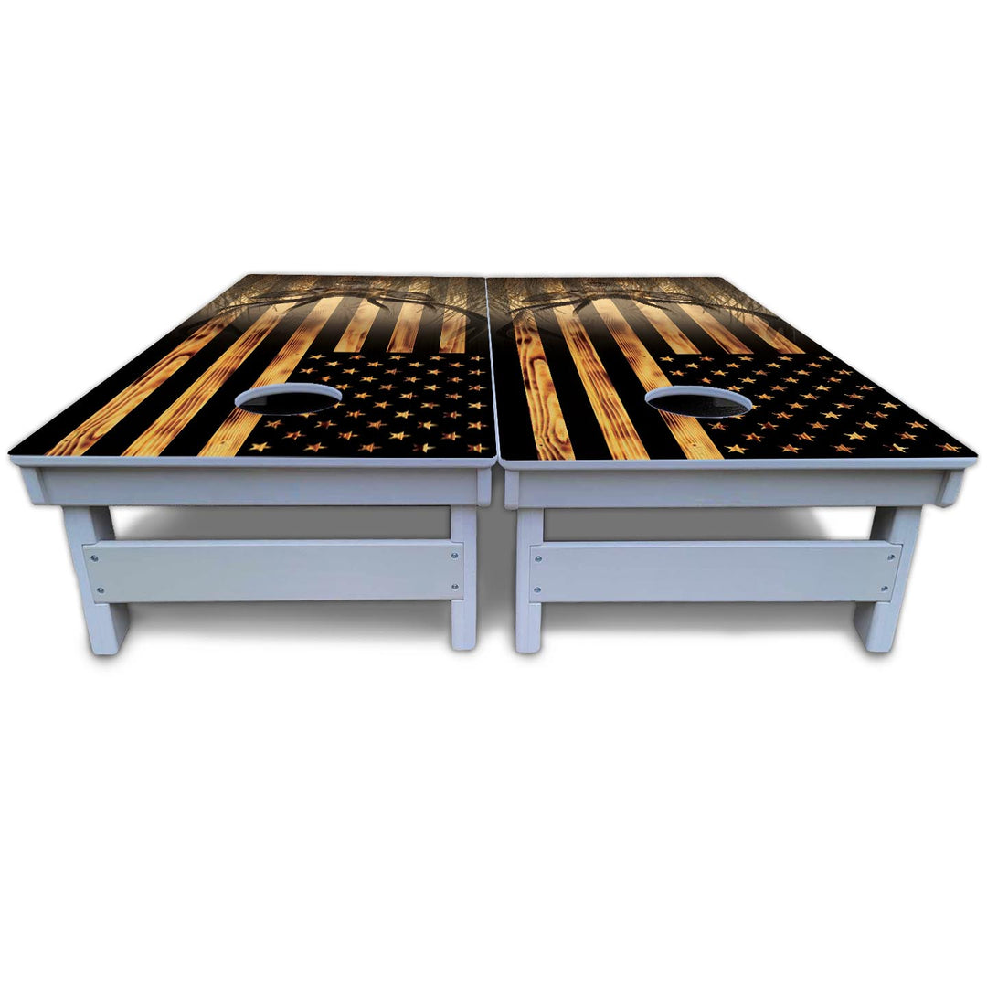 Hidden Deer & Fish Cornhole Boards - All Weather Series