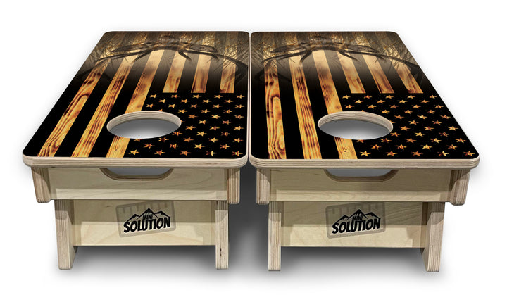 Hidden Deer & Fish - Mini or Vacation Size Cornhole Boards