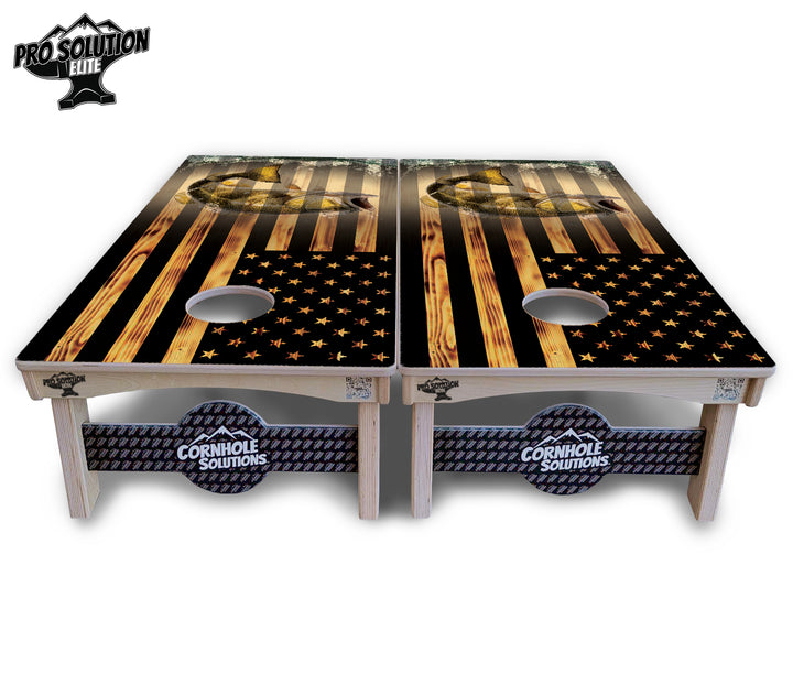 Hidden Deer & Fish Cornhole Boards - Pro Solution Elite Series