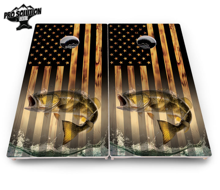 Hidden Deer & Fish Cornhole Boards - Pro Solution Elite Series
