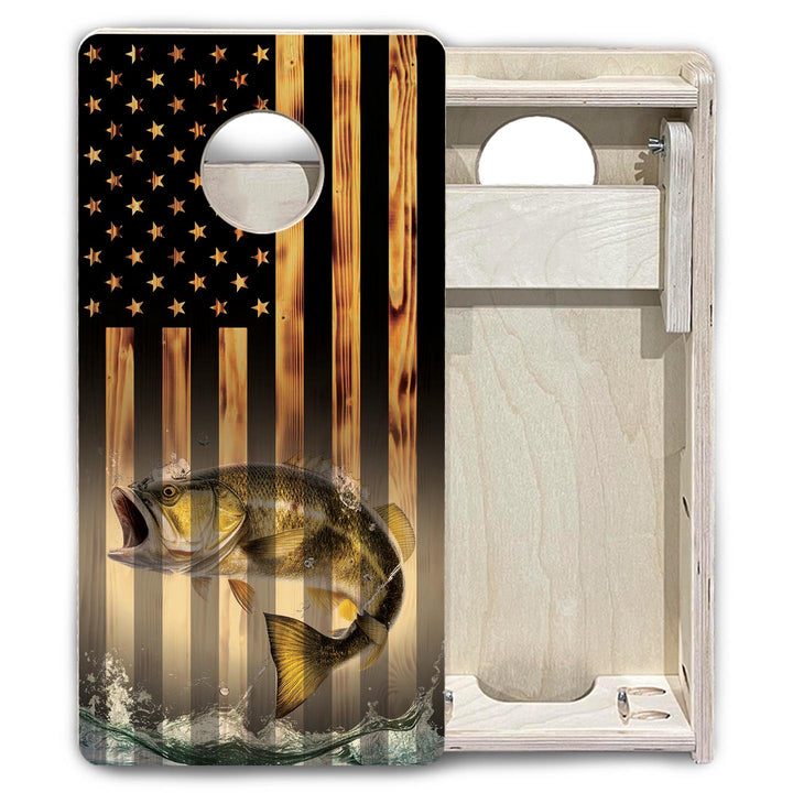 Hidden Fish - Mini or Vacation Size Cornhole Boards