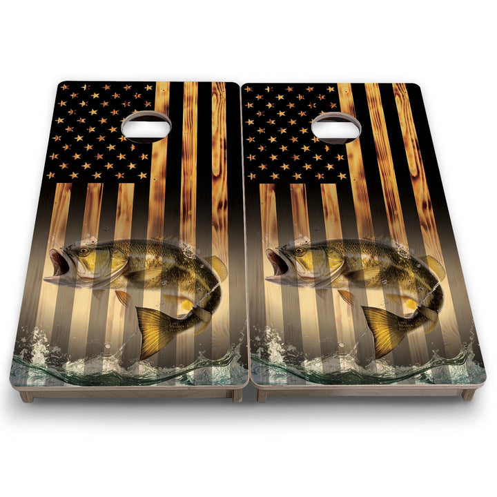 Hidden Fish - Mini or Vacation Size Cornhole Boards