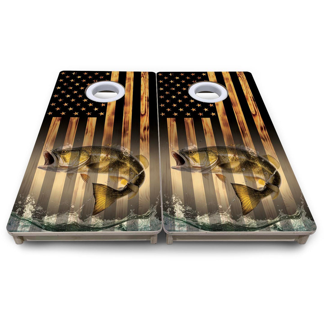 Hidden Fish - Mini or Vacation Size Cornhole Boards