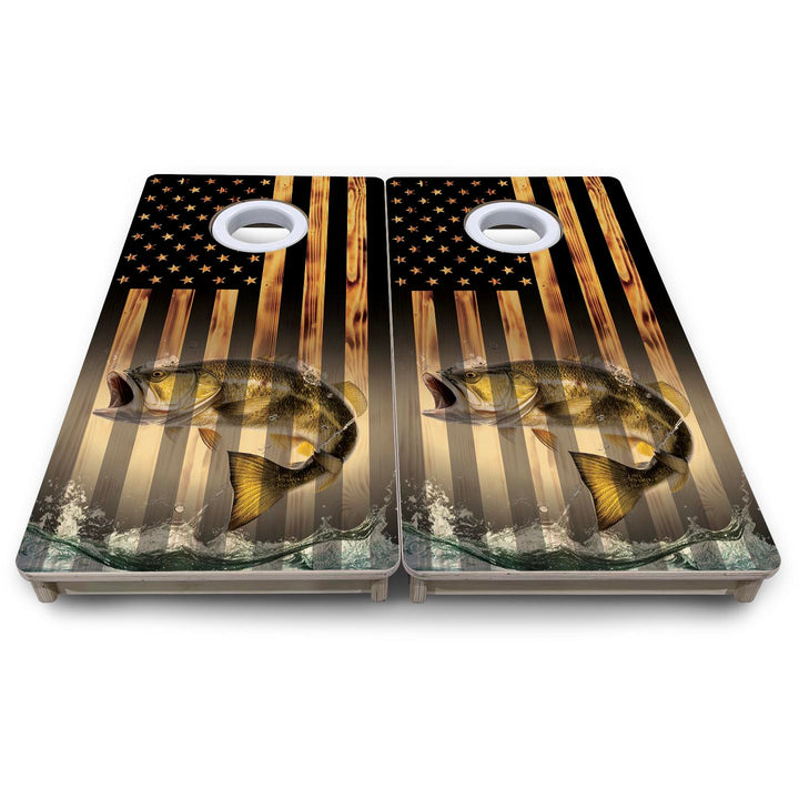 Hidden Fish - Mini or Vacation Size Cornhole Boards