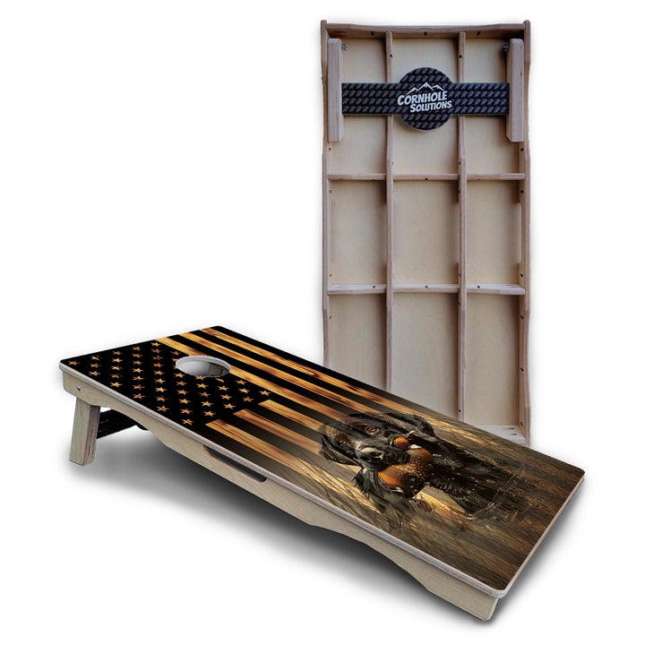 Hidden Wildlife Flag Cornhole Boards – Pro Lite or Pro Elite