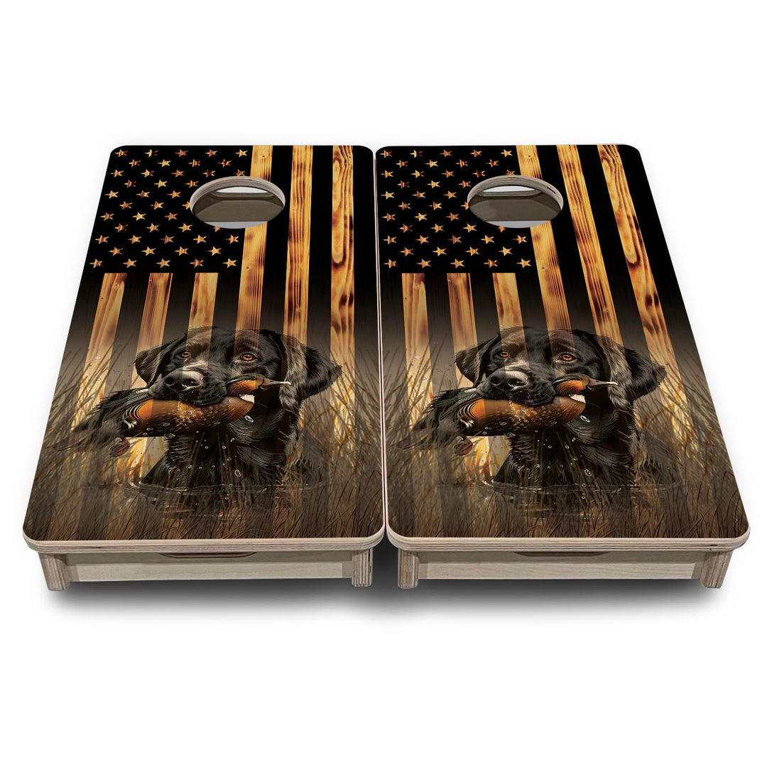 Hidden Retriever - Mini or Vacation Size Cornhole Boards