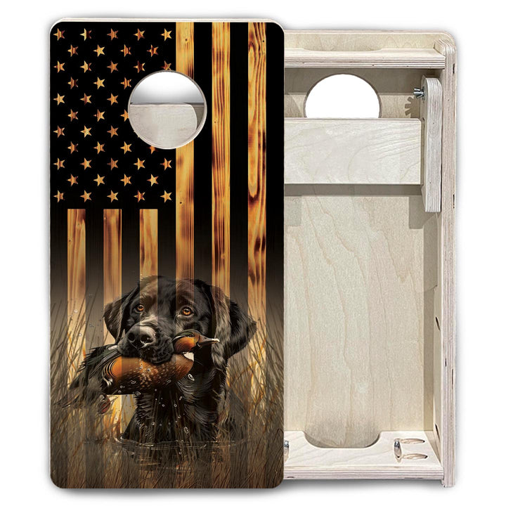 Hidden Retriever - Mini or Vacation Size Cornhole Boards
