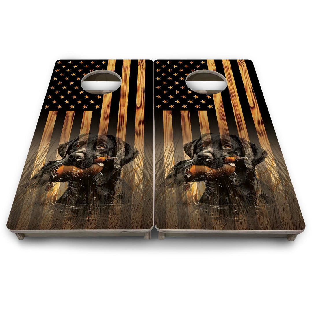 Hidden Retriever - Mini or Vacation Size Cornhole Boards