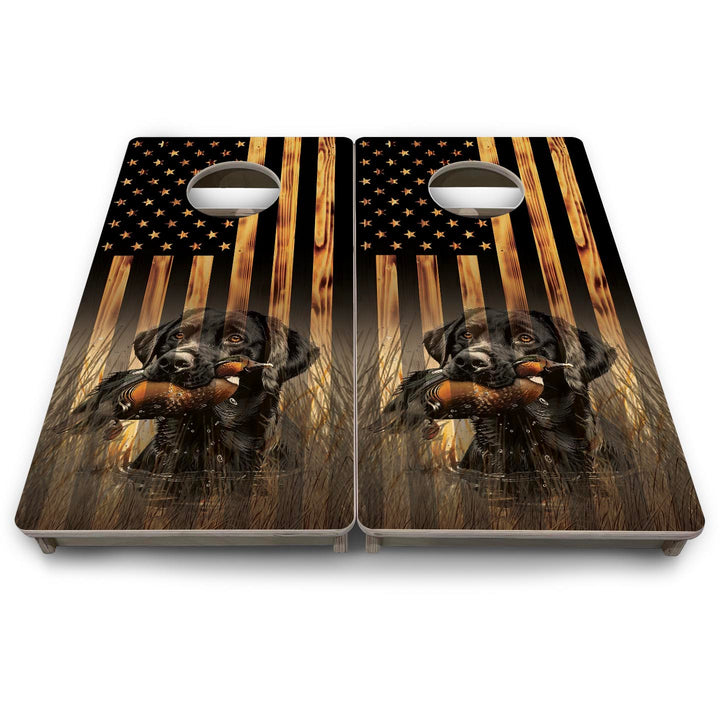 Hidden Retriever - Mini or Vacation Size Cornhole Boards