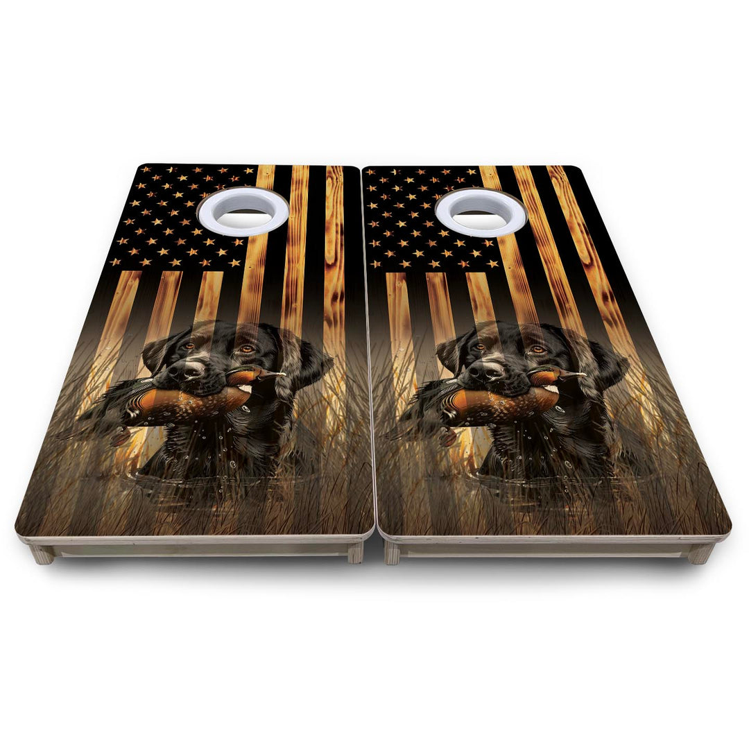 Hidden Retriever - Mini or Vacation Size Cornhole Boards