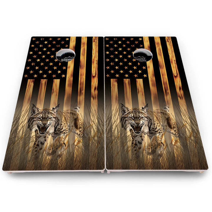 Hidden Wildlife Flag Cornhole Boards – Pro Lite or Pro Elite