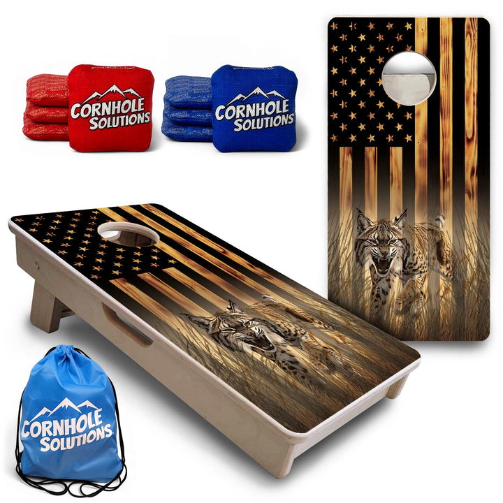 Hidden Bobcat - Mini or Vacation Size Cornhole Boards