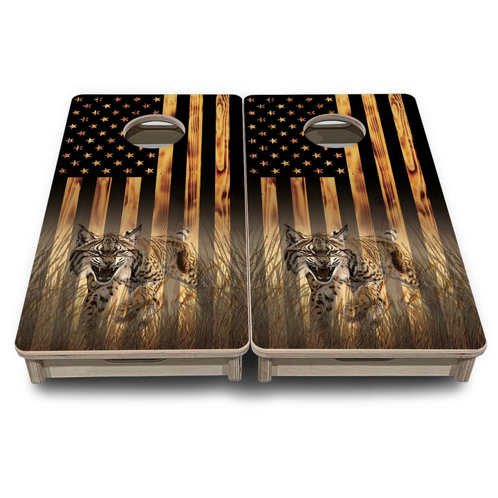 Hidden Bobcat - Mini or Vacation Size Cornhole Boards