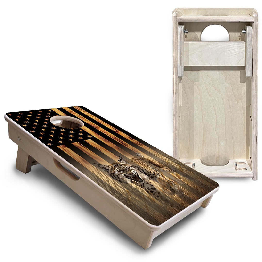 Hidden Bobcat - Mini or Vacation Size Cornhole Boards