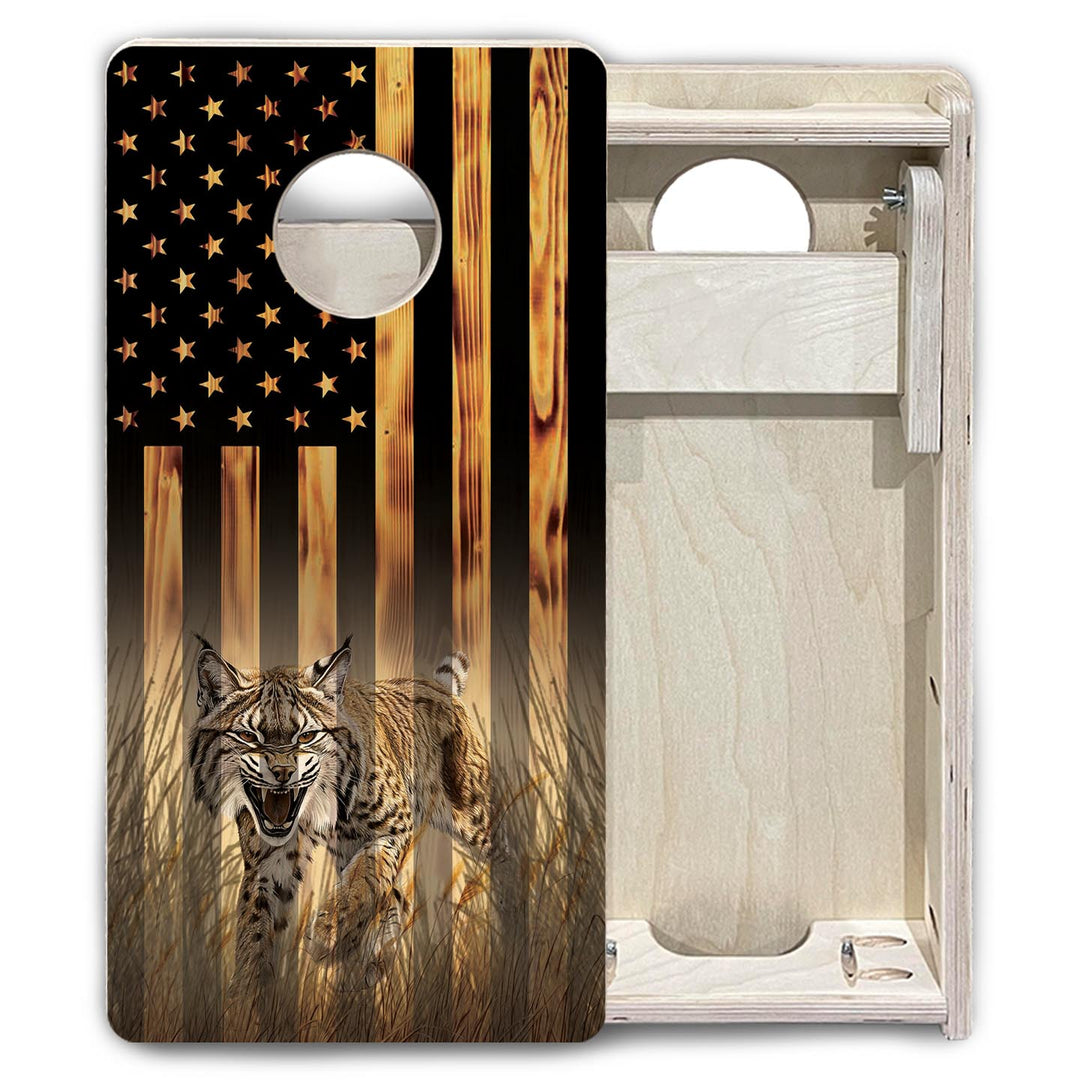 Hidden Bobcat - Mini or Vacation Size Cornhole Boards