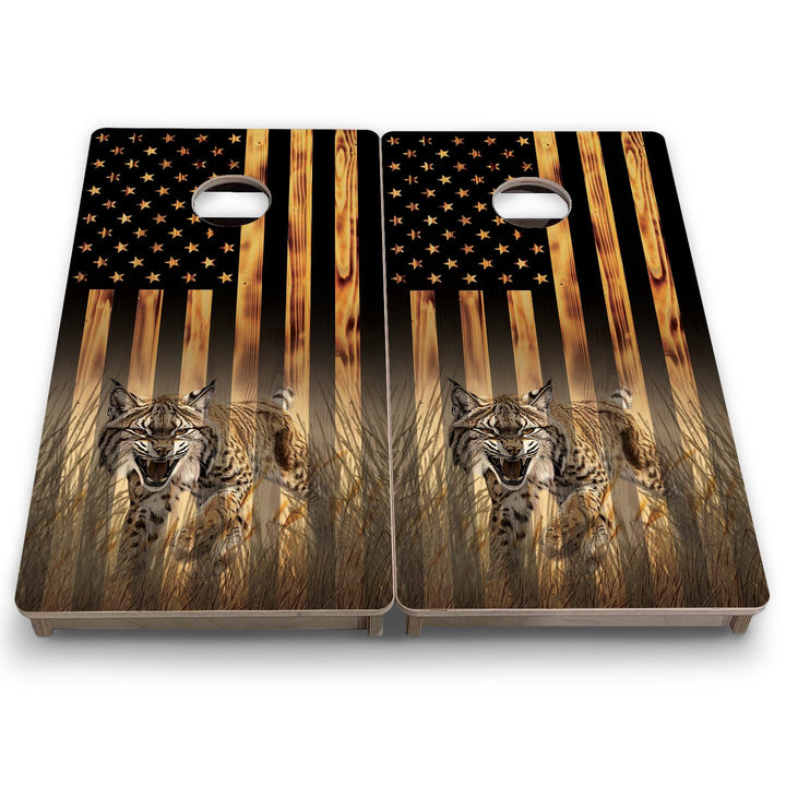 Hidden Bobcat - Mini or Vacation Size Cornhole Boards