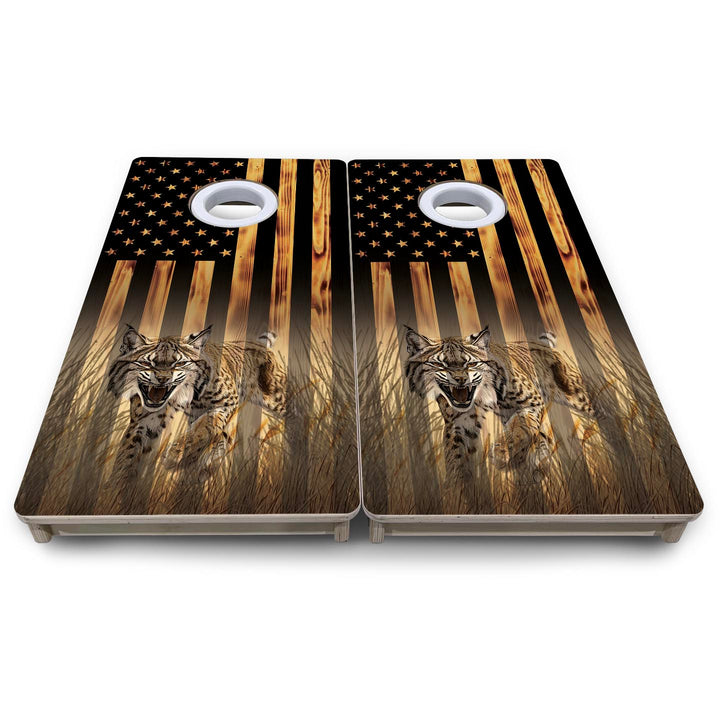 Hidden Bobcat - Mini or Vacation Size Cornhole Boards