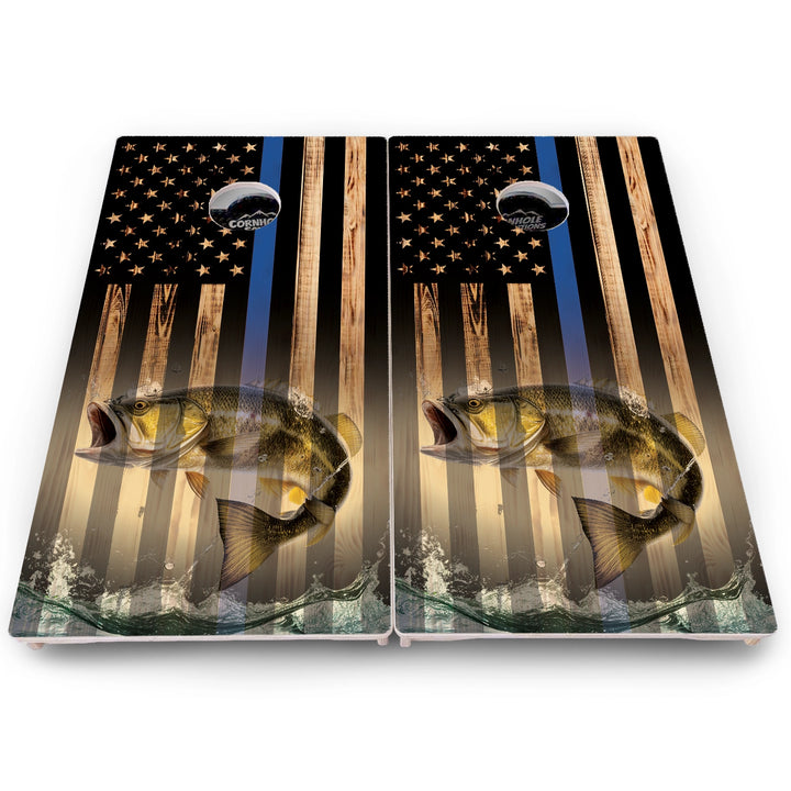 First Responder Deer & Fish Flag Cornhole Boards – Pro Lite or Pro Elite