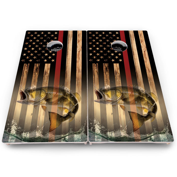 First Responder Deer & Fish Flag Cornhole Boards – Pro Lite or Pro Elite