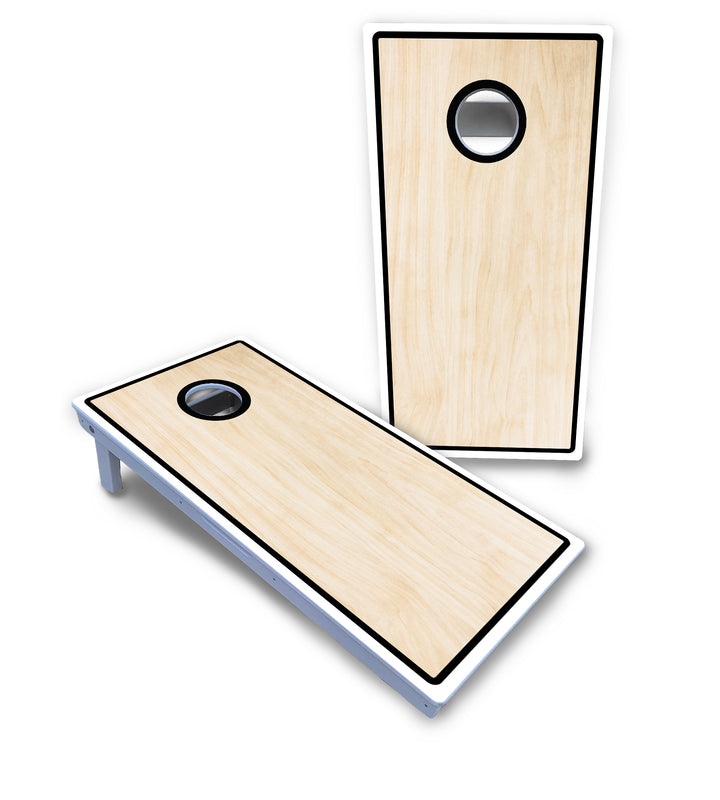 Red/Black Hole Ring Cornhole Boards - All Weather Series