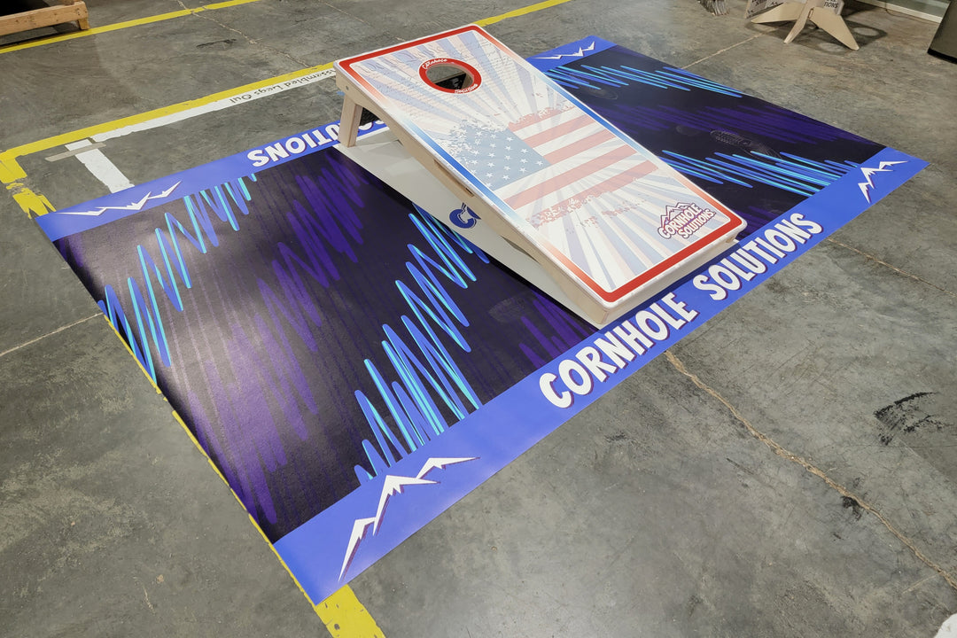 Custom Cornhole Pitching Mats (2 mats, 5'x8')