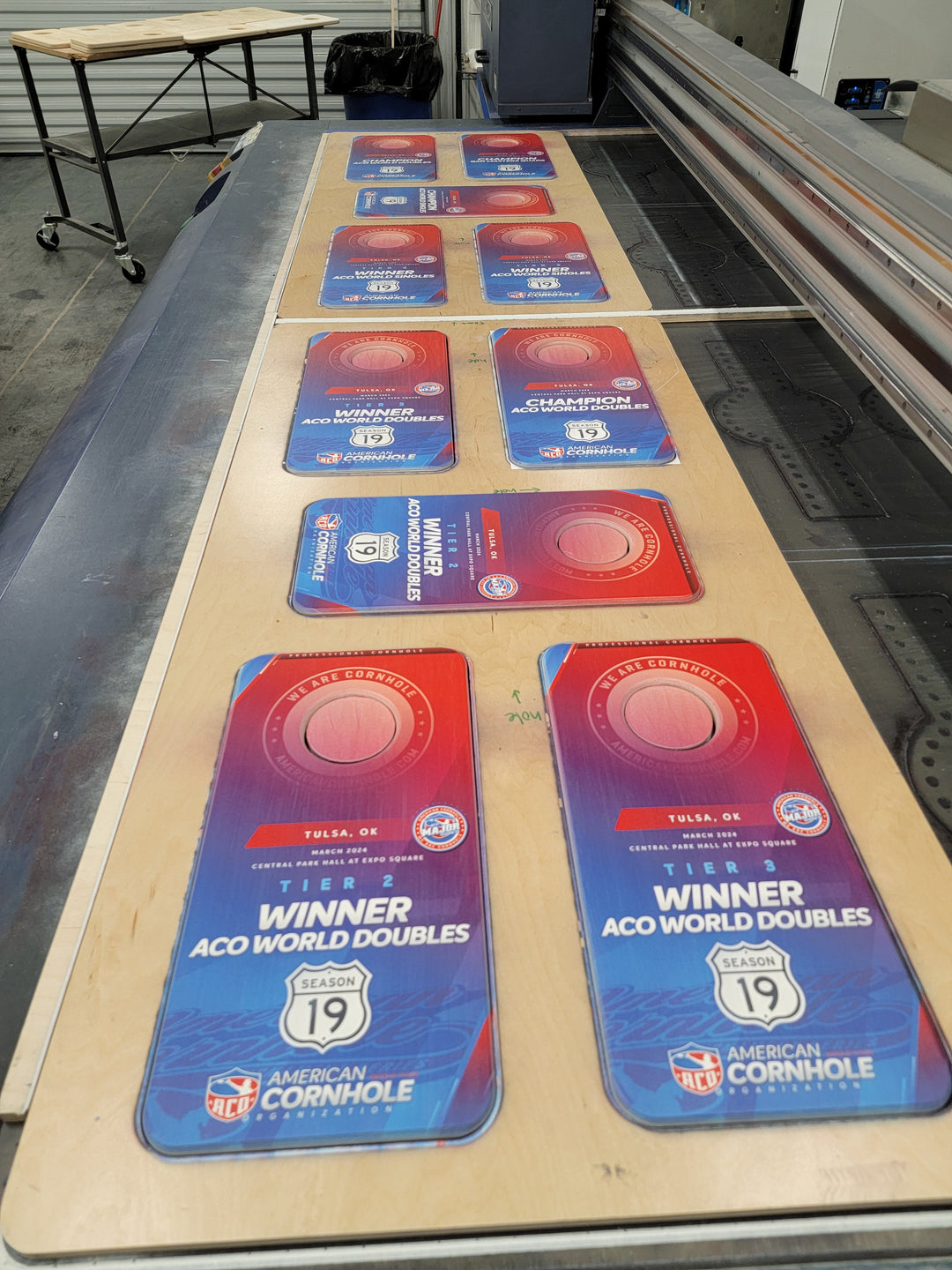 Custom Cornhole Trophy 8x16