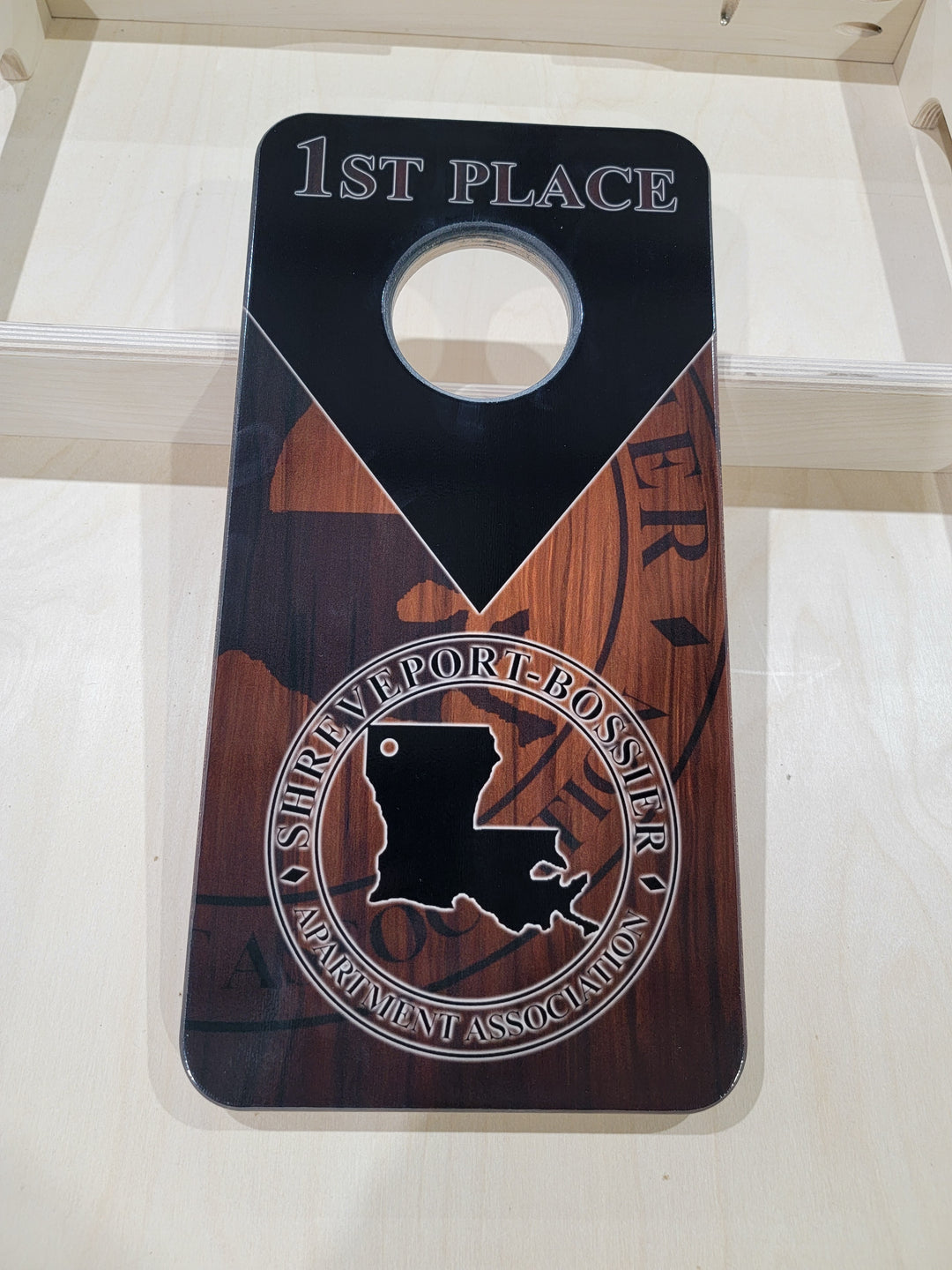 Custom Cornhole Trophy 8x16