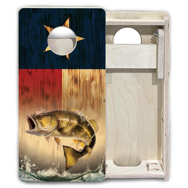 Texas Flag Fish - Mini or Vacation Size Cornhole Boards