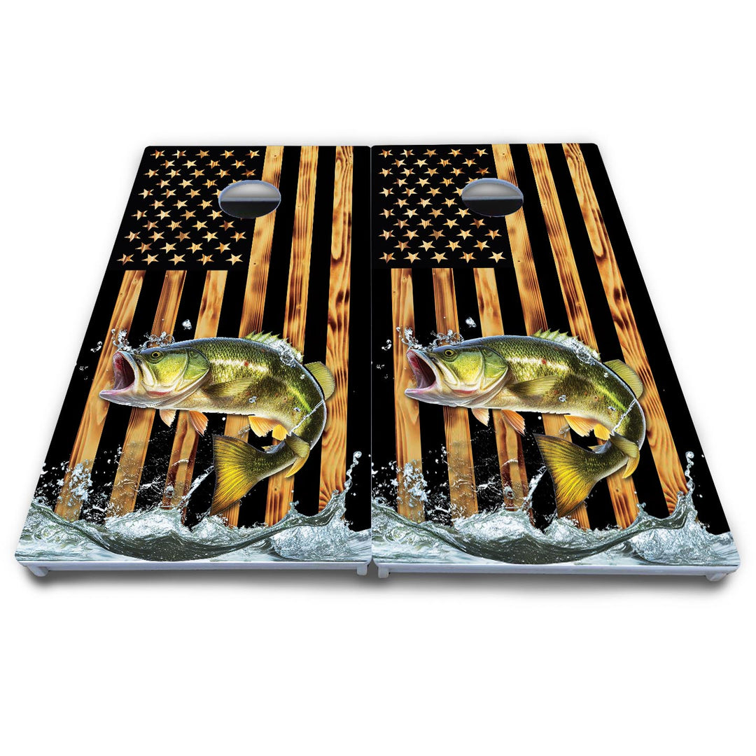 Colorful Deer & Fish Cornhole Boards - All Weather Series