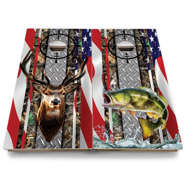 Hunting & Fishing Cornhole Boards - Backyard Series