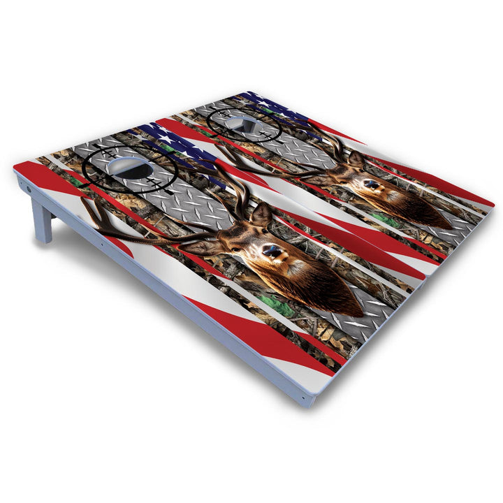 Scope Deer & Fish Cornhole Boards - All Weather Series