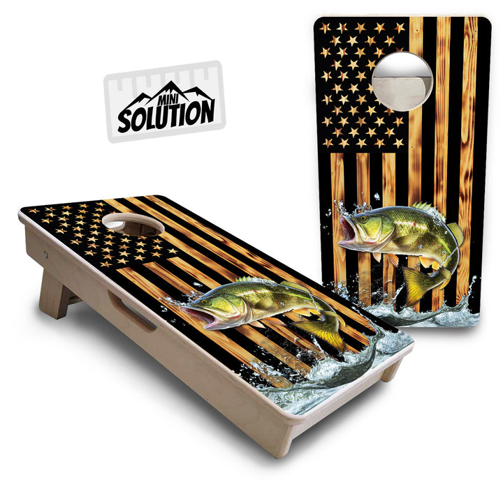 Colorful Deer & Fish - Mini or Vacation Size Cornhole Boards