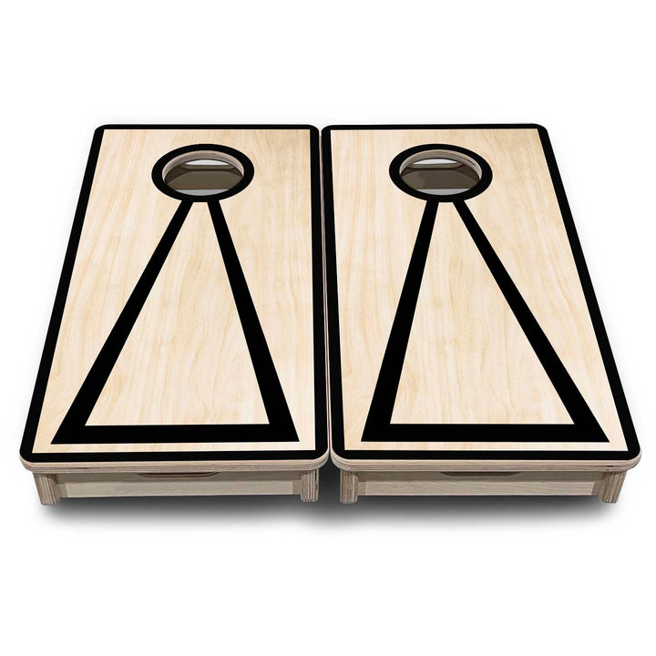 Red/Black Hole Ring - Mini or Vacation Size Cornhole Boards