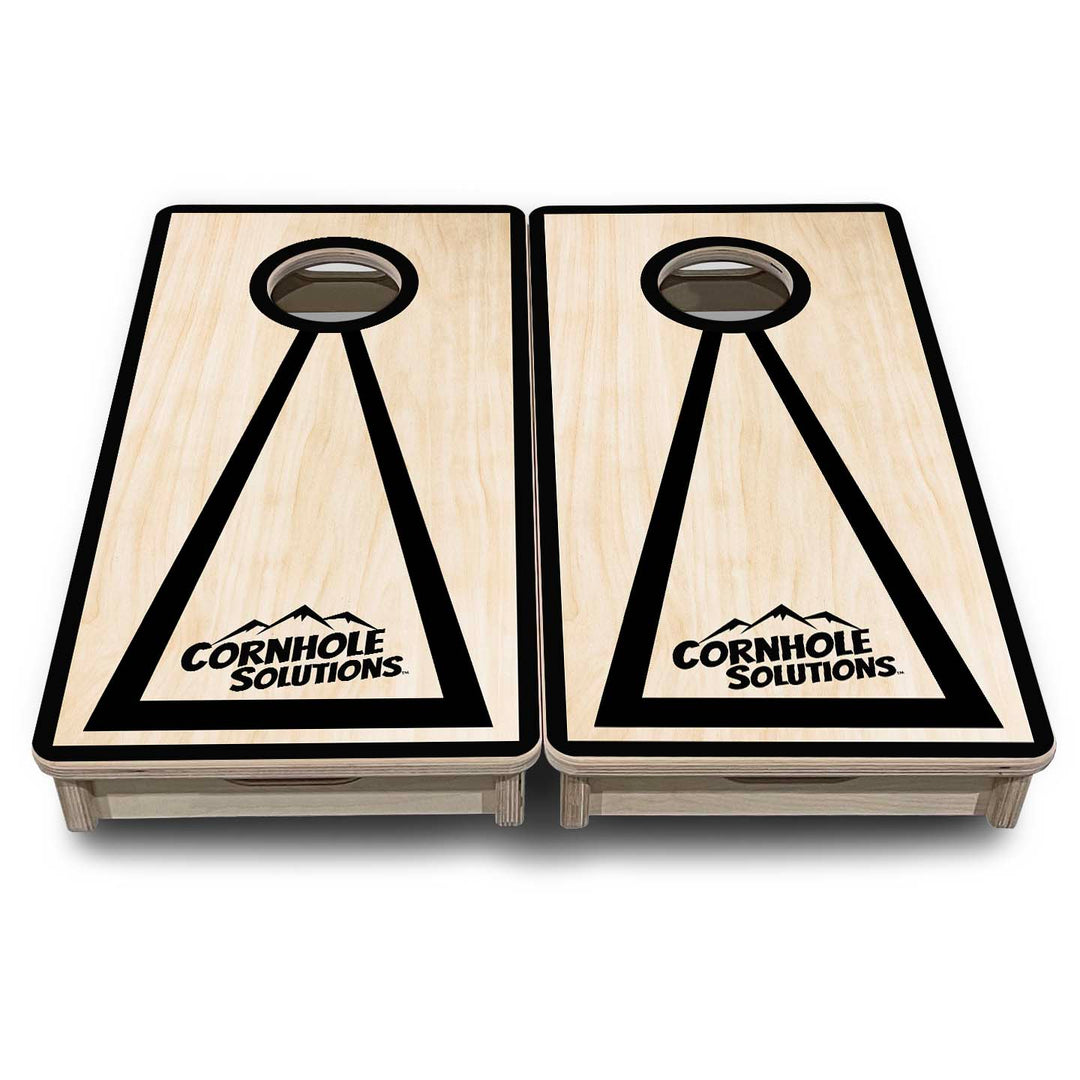 Red/Black Hole Ring - Mini or Vacation Size Cornhole Boards