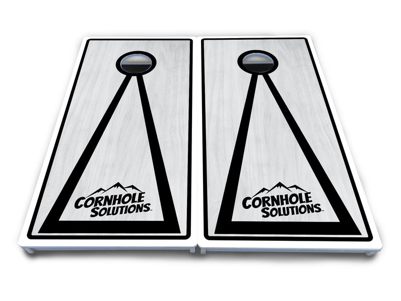 Waterproof - Red/Black Hole Ring Grey Wash Design Options - All Weather Boards "Outdoor Solution" 18mm(3/4")Direct UV Printed - Regulation 2' by 4' Cornhole Boards (Set of 2 Boards) Double Thick Legs, with Leg Brace & Dual Support Braces!