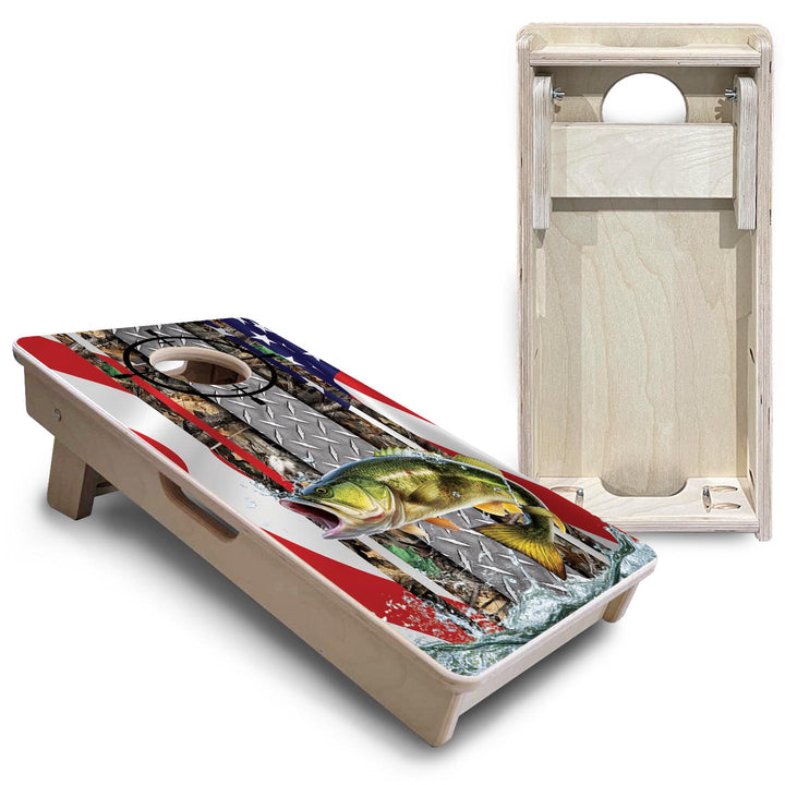 Scope Fish Flag - Mini or Vacation Size Cornhole Boards
