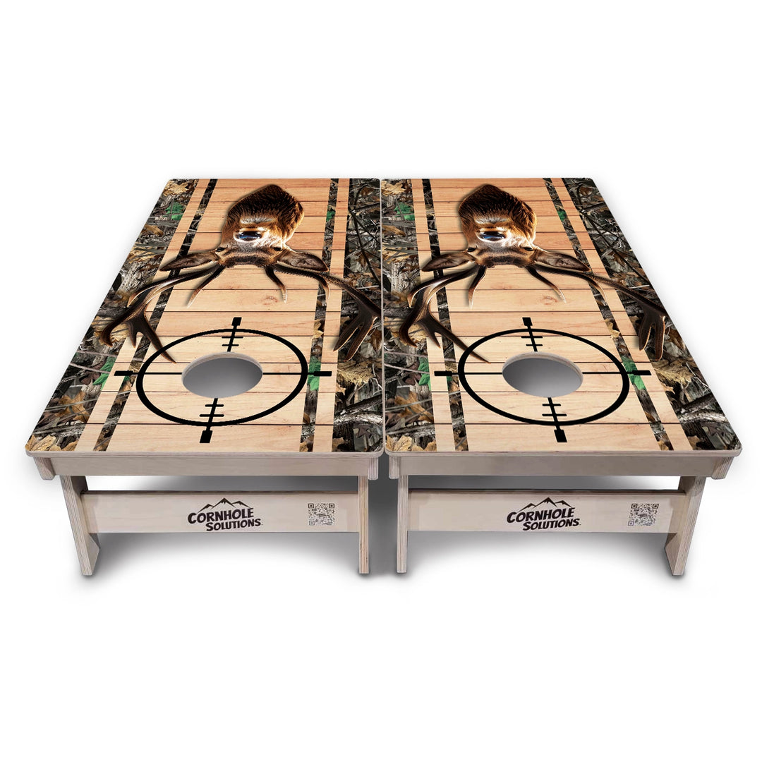 Scope Camo Deer & Fish Cornhole Boards – Tournament Series