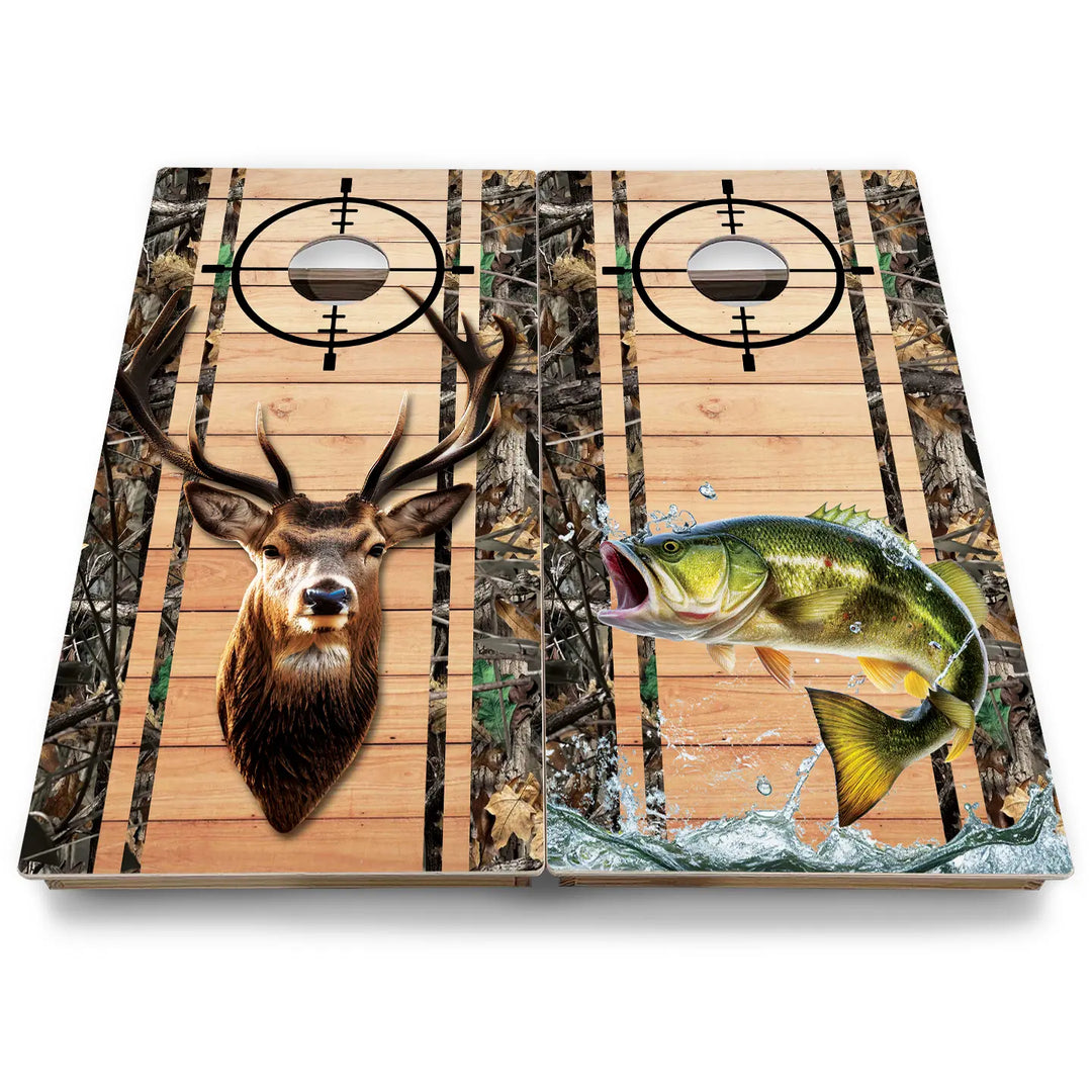 Hunting & Fishing Cornhole Boards - Backyard Series
