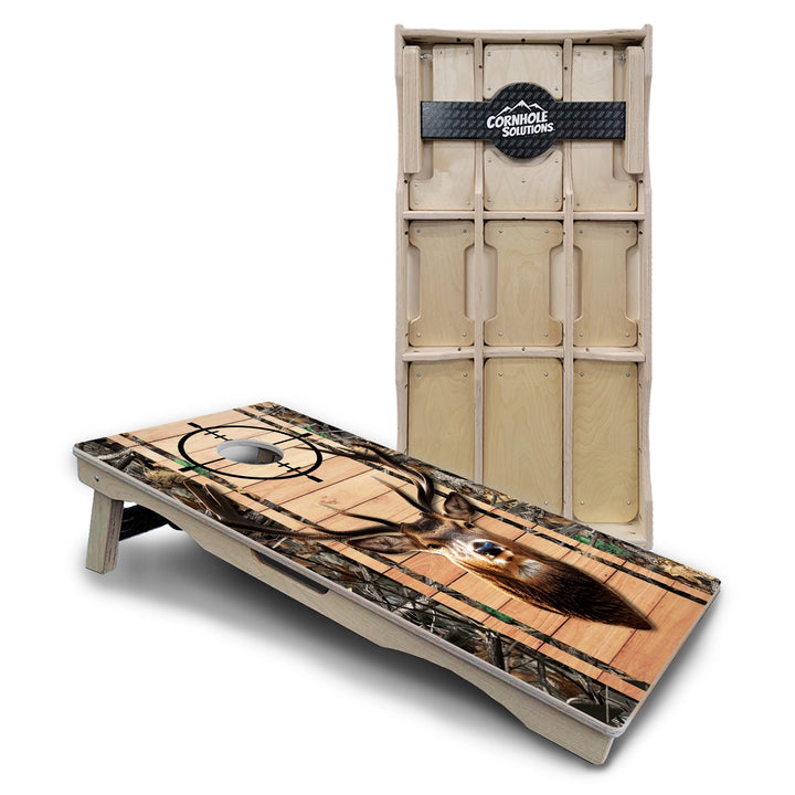 Scope Camo Deer & Fish Cornhole Boards – Pro Lite or Pro Elite