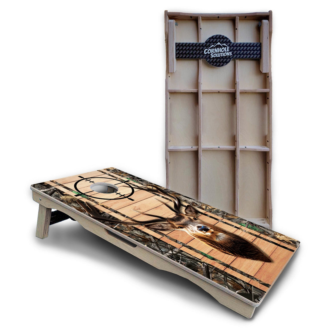 Scope Camo Deer & Fish Cornhole Boards – Pro Lite or Pro Elite