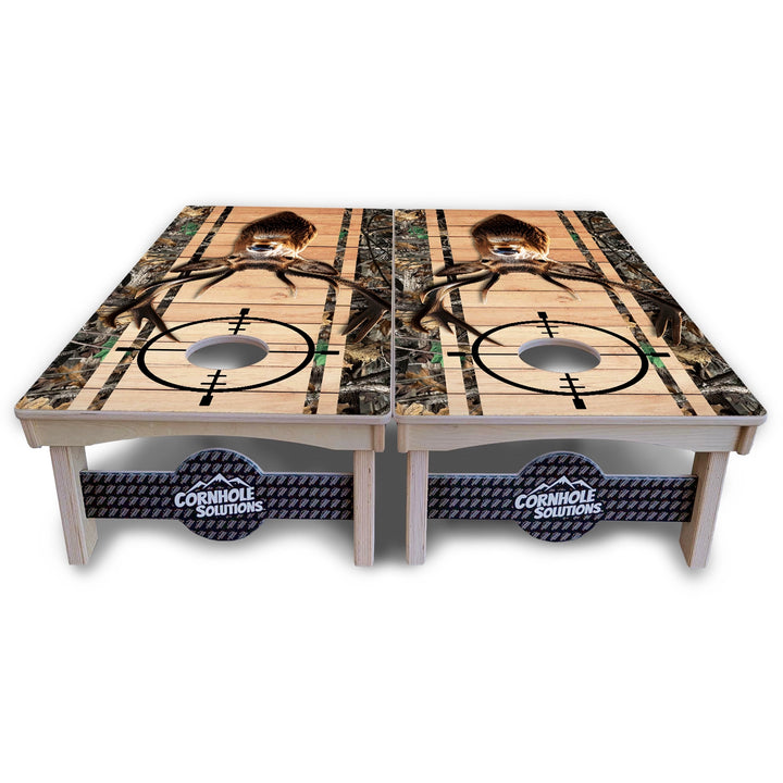 Scope Camo Deer & Fish Cornhole Boards – Pro Lite or Pro Elite
