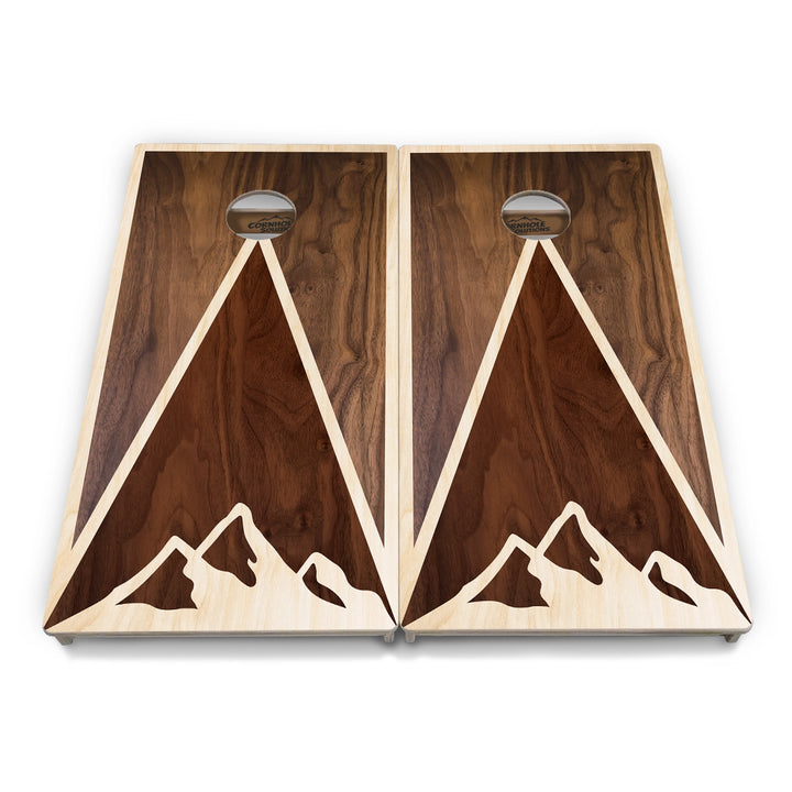 Stain Look Mountain Cornhole Boards – Tournament Series