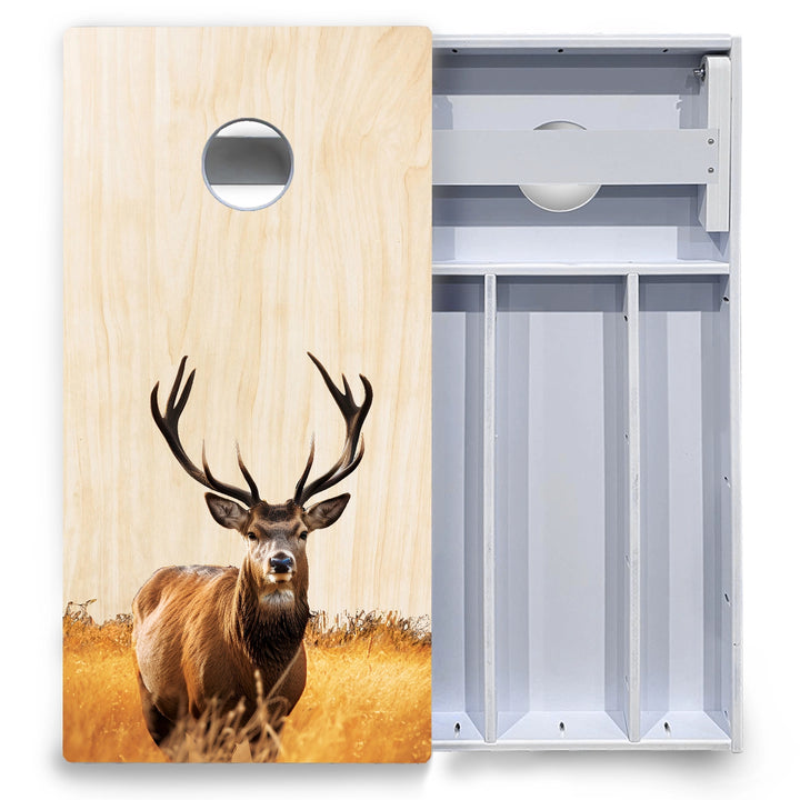 Natural Deer & Fish Cornhole Boards - All Weather Series
